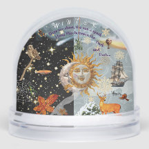 Cosmic Winter Snow Globe