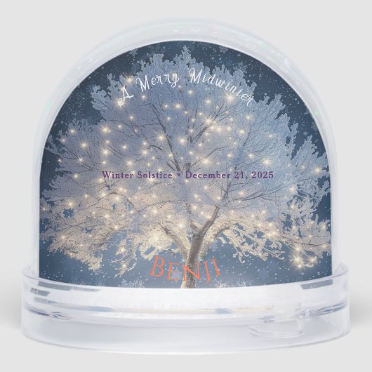 Cosmic Winter Snow Globe Schneekugeln (Rückseite)
