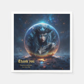Cosmic Witch – Born from the Star Sphere.  Serviette (Vorderseite)