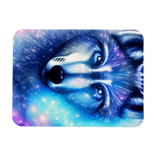 Cosmic Wolf Magnet (Horizontal)