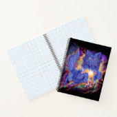 Cosmic Wolf Sketchbook-Notebook Notizblock (Innenseite)