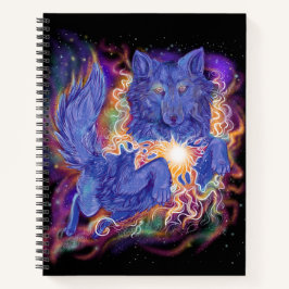Cosmic Wolf Sketchbook-Notebook Notizblock