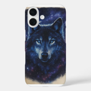 Cosmic Wolf Titelblatt iPhone 16 Hülle