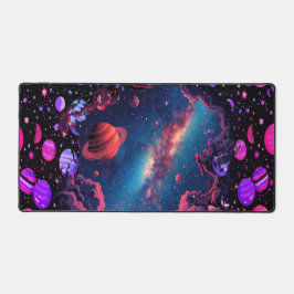Cosmic Workspace Desk Pad Nebula, Planeten Schreibtischunterlage