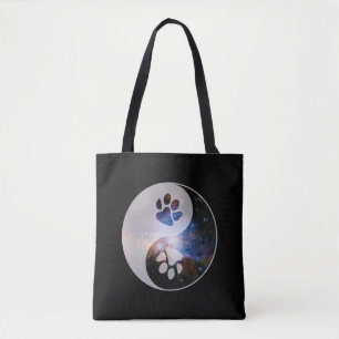 Cosmic Yin Yang Paw Tasche