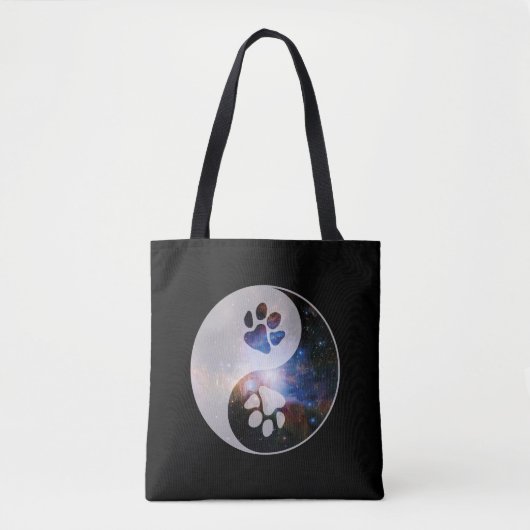 Cosmic Yin Yang Paw Tasche (Vorderseite)