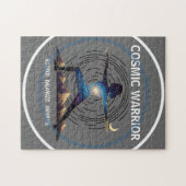 Cosmic Yoga Warrior | Galaxy Body Pose Puzzle (Horizontal)