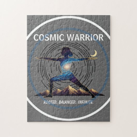 Cosmic Yoga Warrior | Galaxy Body Pose Puzzle (Vertikal)