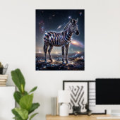 Cosmic Zebra Starlight Plains Poster (Heimbüro)