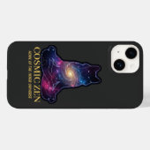 Cosmic Zen Wolf – Meditating Galaxy Spirit Animal Case-Mate iPhone Hülle (Rückseite (Horizontal))