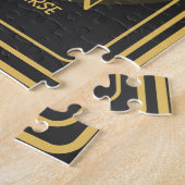 Cosmic Zen Wolf – Meditating Galaxy Spirit Animal  Puzzle (Seite)