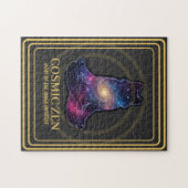Cosmic Zen Wolf – Meditating Galaxy Spirit Animal  Puzzle (Horizontal)