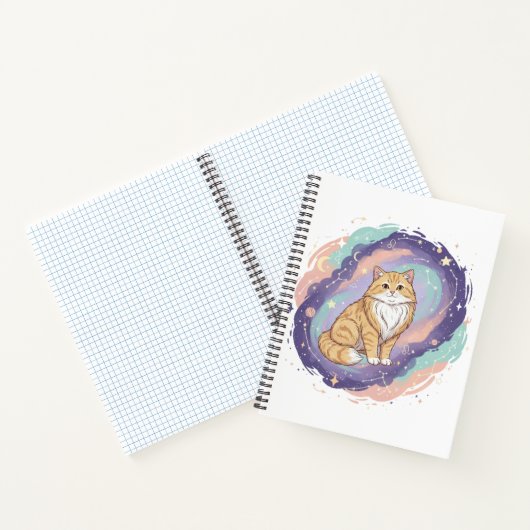Cosmic Zodiac Cat Notebook Notizblock (Innenseite)