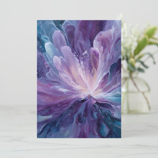 CosmicFlower Dankeskarte (Stehend Vorderseite)