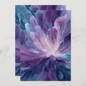 CosmicFlower Dankeskarte (Vorne/Hinten)