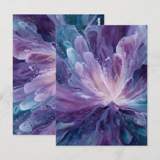 CosmicFlower Postkarte (Vorne/Hinten)