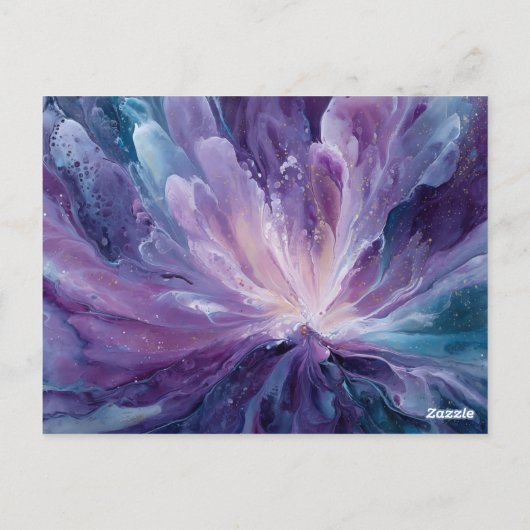 CosmicFlower Postkarte (Rückseite)