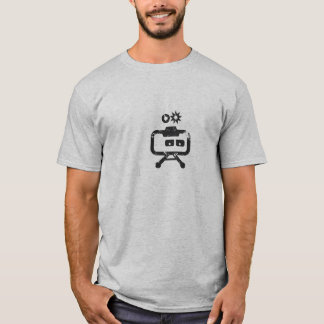 Cosmicity Logobot Grau beunruhigt T-Shirt