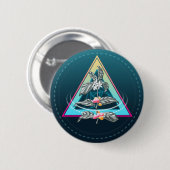 Cosmico-Pflanze Button (Vorne & Hinten)