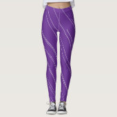 CosmicPlum Weiß Leggings (Vorderseite)