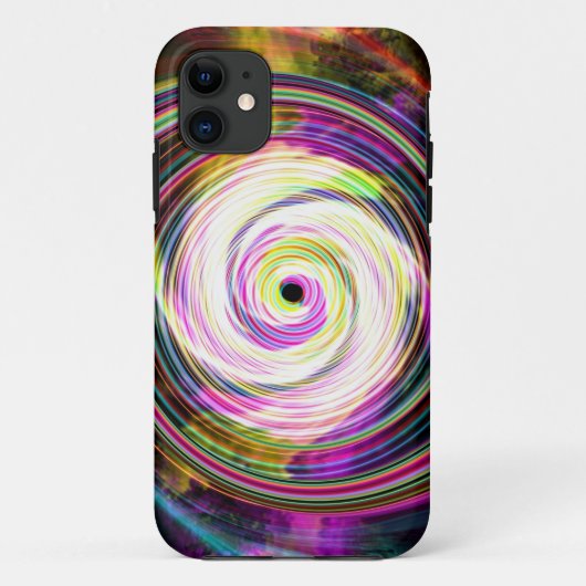 Cosmis Rays Handy Case mit weißem Swirl (Rückseite)