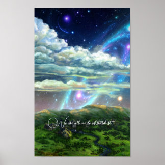Cosmis stars galaxie fantasy poster