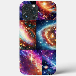 Cosmisch glänzendes goldfarbenes Rosa Himmel Obert Case-Mate iPhone Hülle