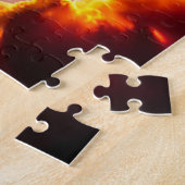 Cosmische farbenfrohe Wolken mit Fun Planet Landsc Puzzle (Seite)
