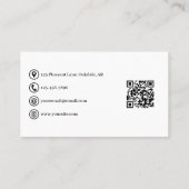 Cosmische Sternenkonstellation Wasserfarbe Moderne Visitenkarte (Rückseite)