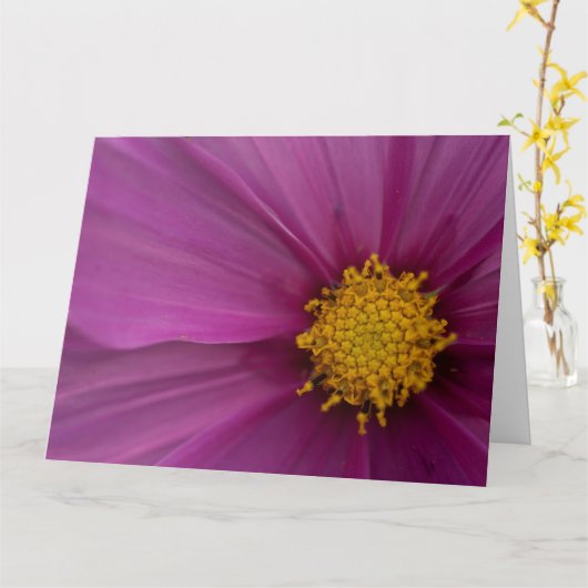 Cosmo-Blume Karte (Gelbe Blume)