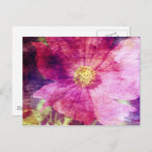 Cosmo-Blume Postkarte (Vorne/Hinten)