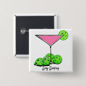 Cosmo Cocktail am Tag, Pickleball Limes Button (Vorne & Hinten)
