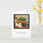 Cosmo Collection Blank Note Card Karte (Gelbe Blume)