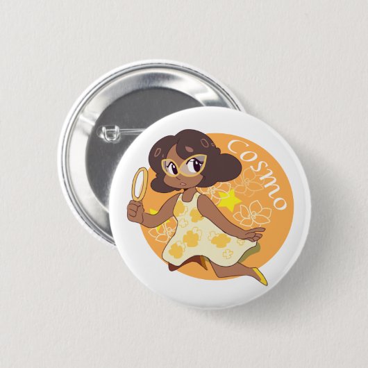Cosmo der Raum-Detektiv Button (Vorne & Hinten)
