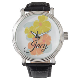 Cosmo Floral Schriftzug Muttertag Armbanduhr