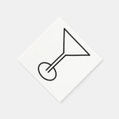 Cosmo Glass Napkin Serviette (Ecke)