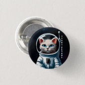 Cosmo Kitzel - Astro Cat Button (Vorne & Hinten)