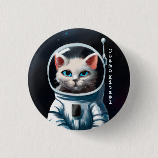 Cosmo Kitzel - Astro Cat Button