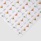 Cosmo Martini Manhattan Cocktail Glass Drinks Seidenpapier (Ausschnitt)