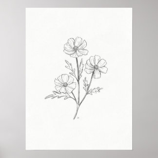 Cosmo Stift Zeichnend Kunstdrucke Poster