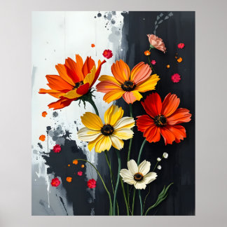 Cosmo Style Floral Poster