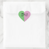 Cosmo und Wanda Heart Stickers (Tasche)
