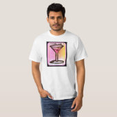 COSMO ZEIT-ROSA-MARTINI-DRUCK T-Shirt (Vorne ganz)