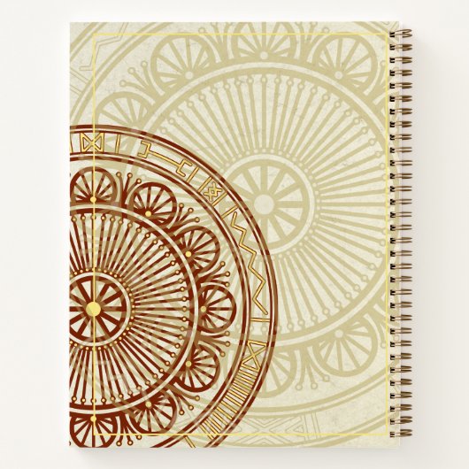 Cosmogonic Ledger: Custom Slavic Solar Wheel Notizblock (Rückseite)