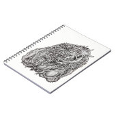 Cosmographic Head von Brian Benson Notizblock (Linke Seite)