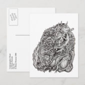 Cosmographic Head von Brian Benson Postcard Postkarte (Vorne/Hinten)
