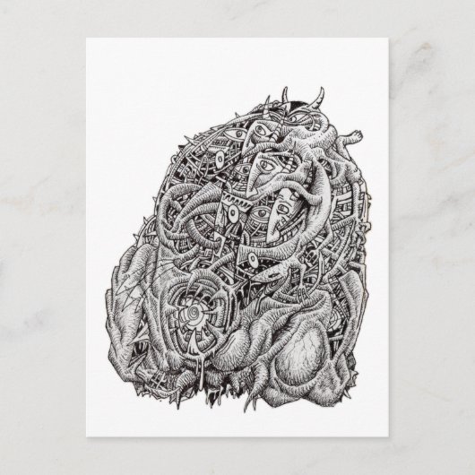 Cosmographic Head von Brian Benson Postcard Postkarte (Vorderseite)