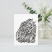 Cosmographic Head von Brian Benson Postcard Postkarte (Stehend Vorderseite)