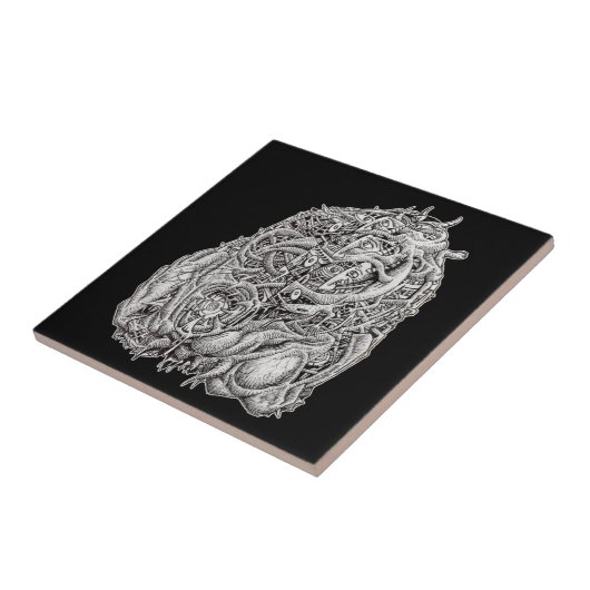 Cosmographic Head von Brian Benson, Tile Fliese (Seite)