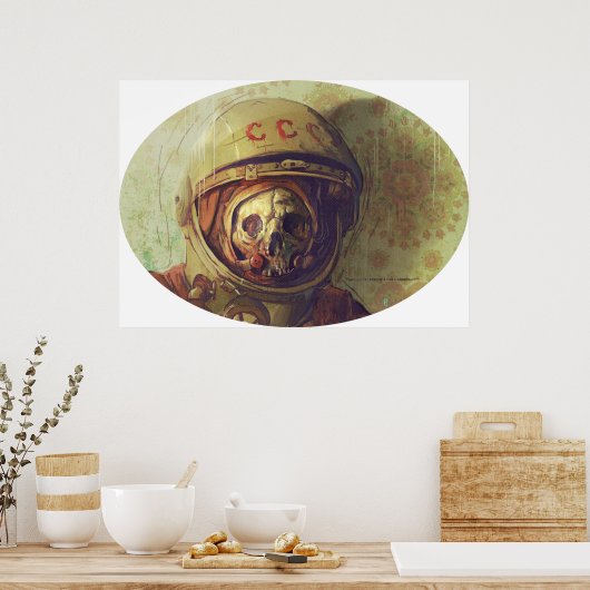 Cosmonaut Canvas Print Poster (Küche)
